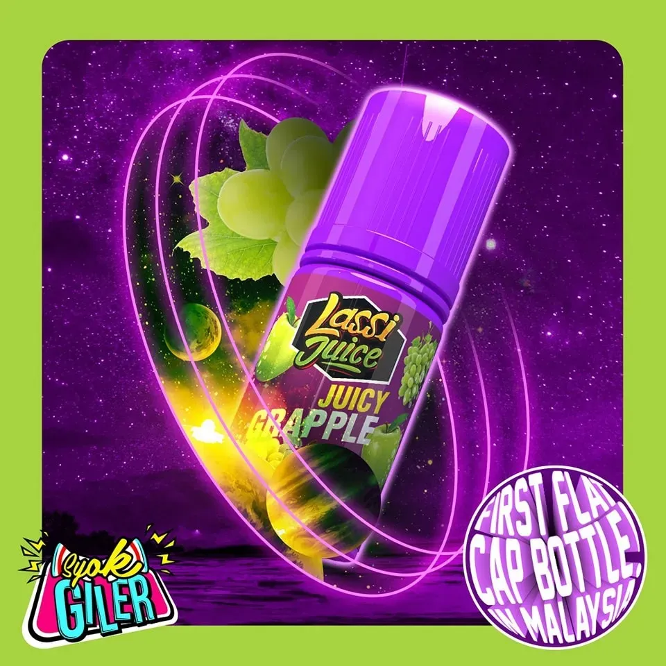 FREEBASE LASSI JUICE JUICY GRAPPLE 30ML Largest Online Vape Shop In